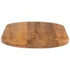 vidaXL Tafelblad ovaal 100x40x3,8 cm massief mangohout