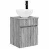 vidaXL Wandgemonteerde wastafelmeubel Grijs Sonoma 39 x 35 x 63 cm