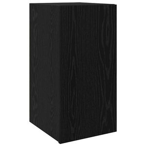 vidaXL Wand TV Kast Zwart Eiken 30,5 x 30 x 60 cm Bewerkt hout