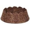 vidaXL Kerstboomkraag Rond Bruin Dia. 45 x 22 cm Waterhyacint