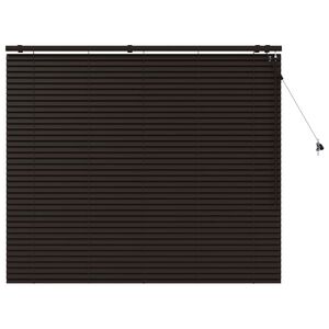 vidaXL Venetiaanse jaloezie Donkerbruin 150 x 130 cm 35 mm