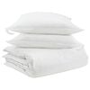 vidaXL Dekbed Set met kussen 3 st Wit Donsveertjes