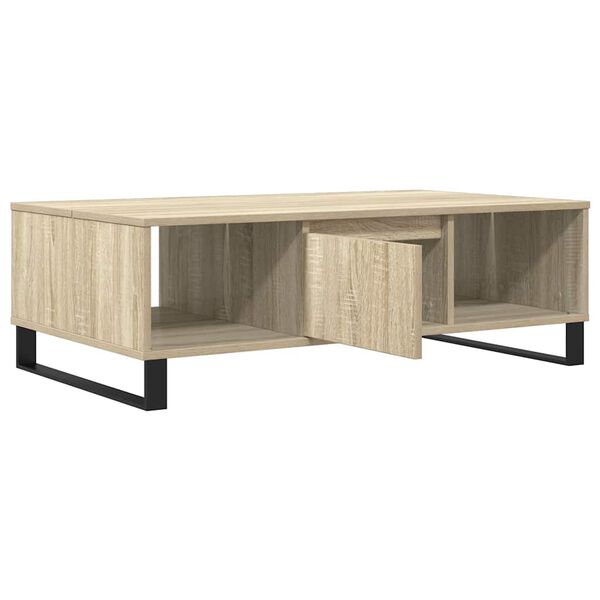 vidaXL Salontafel 104x60x35 cm bewerkt hout sonoma eikenkleurig