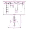 vidaXL Schommelset met schommels, trapeze en ladder