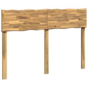 vidaXL Live Edge Hoofdbord ROSTOCK Wit 150 cm Massief Acacia Hout