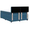 vidaXL Boxspring met matras fluweel blauw 160x200 cm