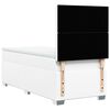 vidaXL Boxspring met matras kunstleer wit 80x200 cm