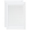 vidaXL Kastdeuren met lamellen 2 st 69x49,4 cm massief grenenhout wit