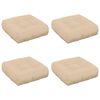 vidaXL 4-Piece Zitkussens VIANEN 4 pcs 100% Polyester Cr&egrave;mekleurig