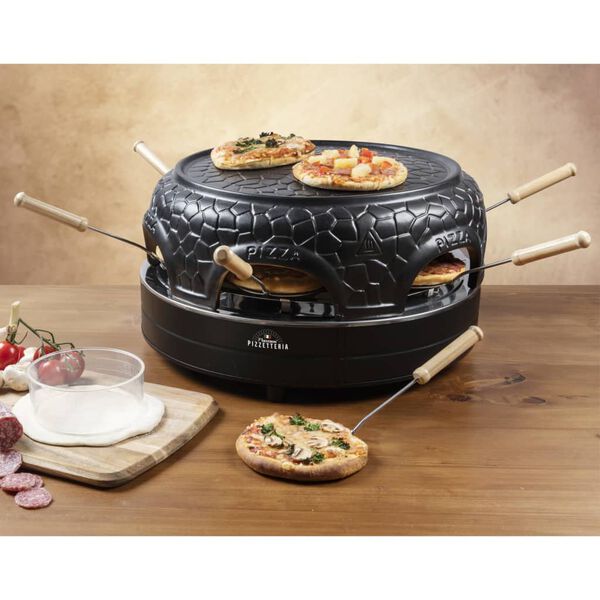 Bestron Pizzamaker voor 6 personen APD600Z 910 W zwart