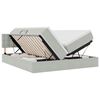 vidaXL LED Opslagbed met Matras Lichtgrijs 180 x 200 cm Fluweel