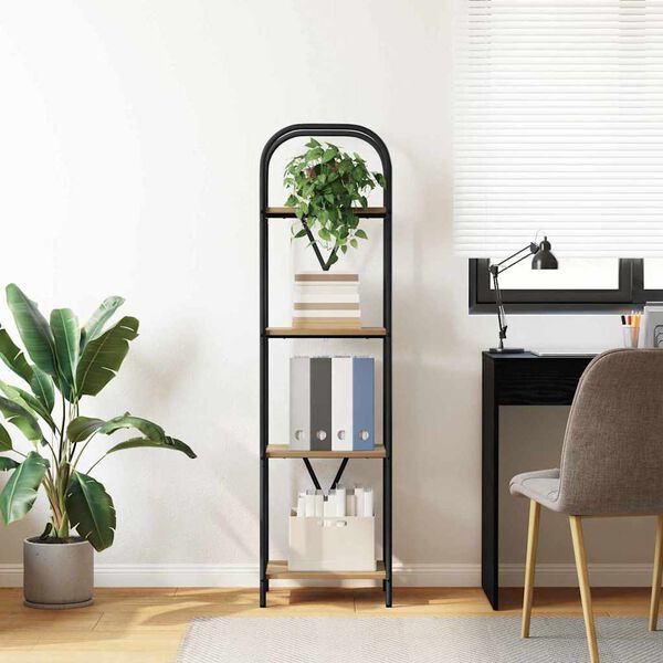 vidaXL Boekenkast Artisan Eiken 40 x 30 x 146 cm Bewerkt hout