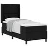 vidaXL Boxspringbed met kussen met hoofdeinde Zwart 190 x 90 cm Stof