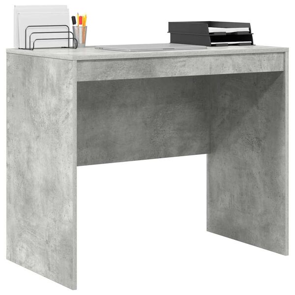 vidaXL Bureau Beton Grijs 90 x 50 x 76 cm