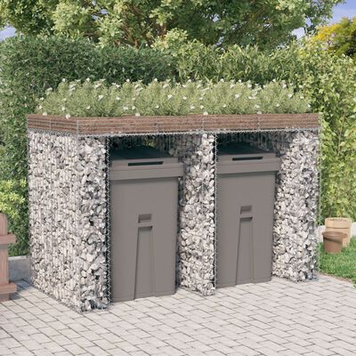 vidaXL Schanskorf 85x30x200 cm gegalvaniseerd staal