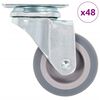 vidaXL 48 st Zwenkwielen 50 mm