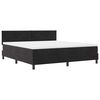 vidaXL LED Box Spring Bed met hoofdeinde Zwart 180 x 200 cm Fluweel