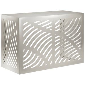 vidaXL Airconditioner hoes zilver 90 x 40 x 60 cm Roestvrij staal