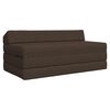 vidaXL Vouwbare Bankbed Taupe 120 x 60 x 49 cm Stof