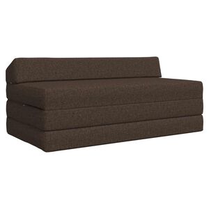 vidaXL Vouwbare Bankbed Taupe 120 x 60 x 49 cm Stof