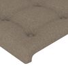 vidaXL Hoofdbord 100x5x78/88 cm stof taupe