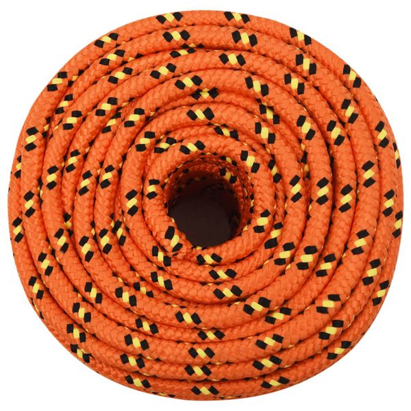vidaXL Boottouw 14 mm 250 m polypropyleen oranje