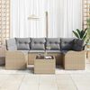 vidaXL Tuin Sofa Set Beige 55 x 55 x 37 cm poly rattan