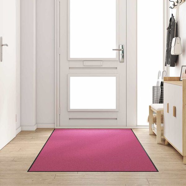 vidaXL Deurmat Anders Roze en Zwart 120 x 300 cm Polyamide en PVC