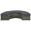 vidaXL 7-delige Loungeset met kussens poly rattan grijs