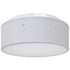 vidaXL Plafonni&egrave;re met schijnwerpers Grijs 30 x 30 x 13,5 cm Stof