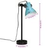 vidaXL Bureaulamp 25 W E27 15x15x55 cm verweerd blauw