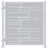 vidaXL Tuinpoort met slot Zilver 85 x 97 cm Roestvrij staal