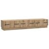vidaXL TV-kast 147 x 34,5 x 27 cm Artisanaal eiken Bewerkt hout