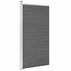 vidaXL Schuttingpaneel 95x186 cm HKC grijs