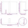 vidaXL Eettafelpoten 2 st T-vormig 100x35x(72-73) cm staal antraciet