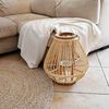 vidaXL Lantaarnhouder hangend wicker naturel