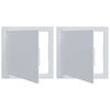 vidaXL Toegangs-panelen 2 st Wit 20 x 20 cm ABS Kunststof