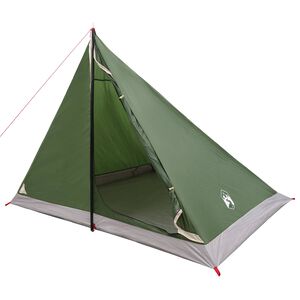 vidaXL Backpacking Tent 4-persoons Groen 185T Polyester met PU Coating