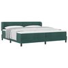 vidaXL Boxspringbed met hoofdeinde Donkergroen 200 x 200 cm Fluweel
