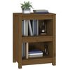 vidaXL Boekenkast 50x35x68 cm massief grenenhout honingbruin