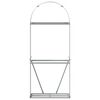 vidaXL Haardhoutopslag 80x45x190 cm gegalvaniseerd staal houtlook
