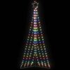 vidaXL LED-kerstboom 339 LEDs kleurrijk 187 cm