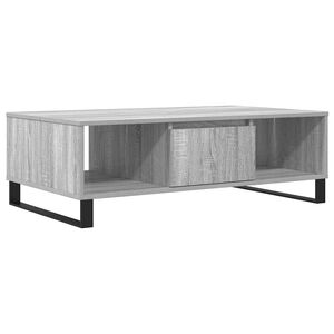 vidaXL Salontafel 104x60x35 cm bewerkt hout grijs sonoma