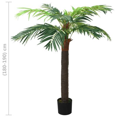 vidaXL Kunstboom met pot phoenixpalm 190 cm groen