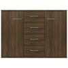 vidaXL Dressoir 88x30x65 cm bewerkt hout bruin eikenkleur