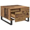 vidaXL Salontafel met lade Oud Hout 55 x 55 x 36,5 cm Bewerkt hout