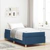 vidaXL Bedframe met matras Blauw 90 x 200 cm Stof