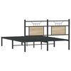 vidaXL Bedframe zonder matras hout sonoma eikenkleurig 140x190 cm