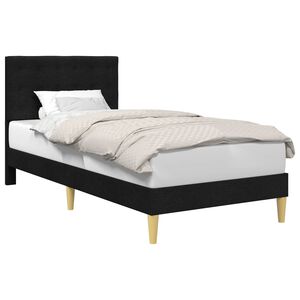 vidaXL Bedframe met hoofdeinde Zwart 80 x 200 cm Stof