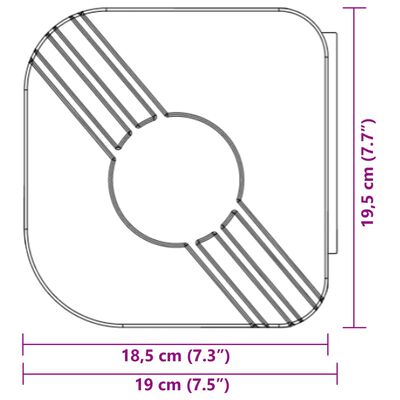 vidaXL Luifel uittrekbaar 5x3 m stof en aluminium blauw en wit